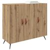 vidaXL Sideboard Artisan Ek 89,5 x 34 x 80 cm Konstruerat tr&auml;