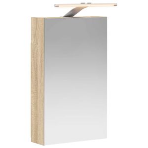 vidaXL Badrumsspegelsk&aring;p Sonoma-ek 30 x 10,5 x 50 cm Konstruerat tr&auml;