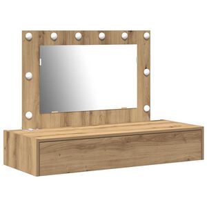 vidaXL Smyckebord med l&aring;da Brun 100 x 40 x 70 cm Konstruerat tr&auml;