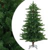 vidaXL Konstgjord julgran 120 cm PVC och metall Gr&ouml;n