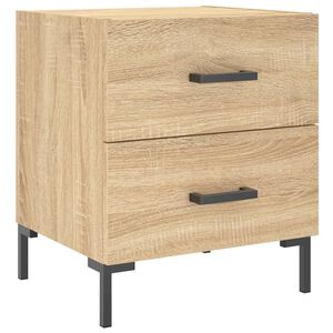vidaXL S&auml;ngbord sonoma-ek 40x35x47,5 cm konstruerat tr&auml;