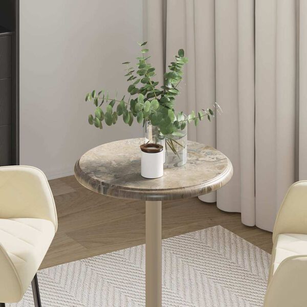 vidaXL Bordsskiva gr&aring; &Oslash;40x2,5 cm marmor