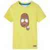 T-shirt med korta &auml;rmar f&ouml;r barn gul 140