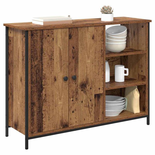 vidaXL Sideboard Gammalt tr&auml; 100 x 33 x 75 cm Konstruerat tr&auml;