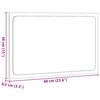 vidaXL Badrumsspegel med LED artisan ek 60x8,5x38 cm