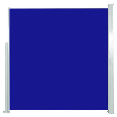 vidaXL Infällbar sidomarkis 140 x 300 cm blå