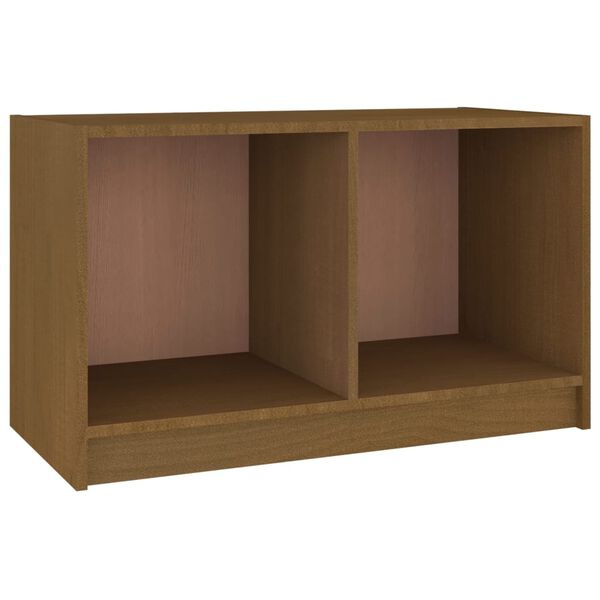 vidaXL Tv-bänk honungsbrun 70x33x42 cm massiv furu