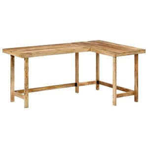 vidaXL Skrivbord 165x110x75 cm massivt mangotr&auml;