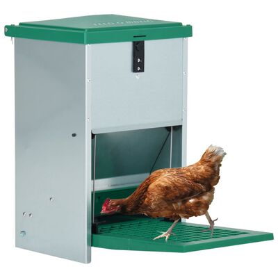 vidaXL Foderautomat för fjäderfä med pedal 8 kg