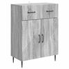vidaXL Sideboard Gr&aring; sonoma-ek 66 x 34,5 x 89,5 cm Konstruerat tr&auml;