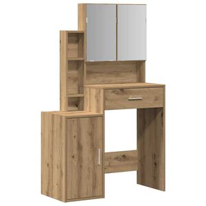 vidaXL Smyckebord Artisan Ek 80 x 35 x 132 cm Konstruerat tr&auml;