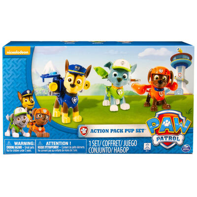 Paw Patrol Leksaksfigurer Action Pack Pups Rocky/Zuma/Chase