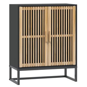 vidaXL F&ouml;rvaringssk&aring;p svart 60x30x75 cm konstruerat tr&auml;