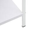 vidaXL Bokhylla 4 hyllor vit 60x27,6x124,5 cm konstruerat tr&auml;