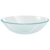 vidaXL Handfat i h&auml;rdat glas 42 cm transparent