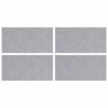 vidaXL Trappsteg Rektangul&auml;r 4 pcs Silver 50 x 25 cm Aluminium