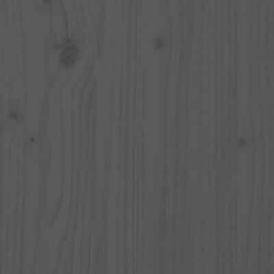 vidaXL Sängram grå massivt trä furu 120x190 cm