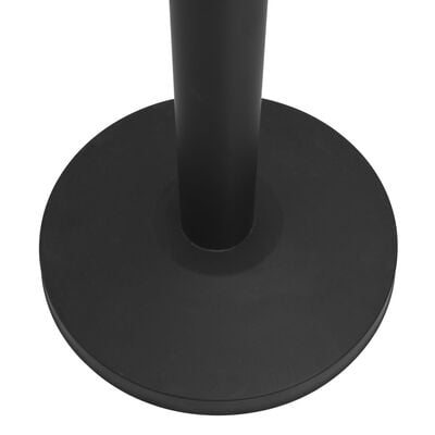 vidaXL Avspärrningsstolpe med band stål svart