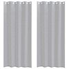 vidaXL Voile Gardin 2 st M&ouml;rkgr&aring; 260 x 140 cm Polyester