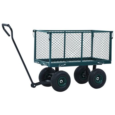 vidaXL Trädgårdsvagn grön 350 kg