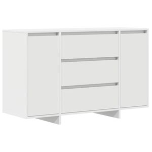 vidaXL Sideboard med l&aring;da Vit 120 x 41 x 75 cm Konstruerat tr&auml;