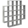 vidaXL V&auml;gg hylla Betonggr&aring; 100 x 13 x 100 cm Konstruerat tr&auml;