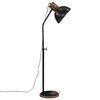 vidaXL Golvlampa 25 W svart 30x30x100-150 cm E27