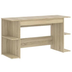 vidaXL Skrivbord sonoma-ek 140x50x75 cm konstruerat tr&auml;