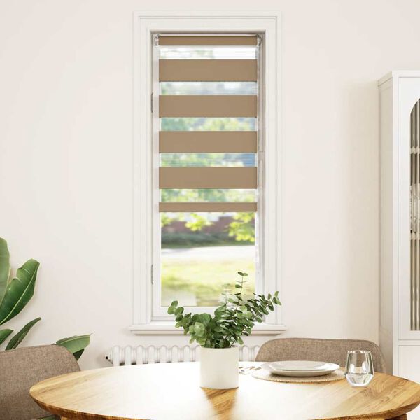 vidaXL Rullgardin zebra 50x150 cm tyg bredd 45,9 cm polyester