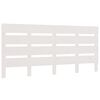 vidaXL Sänggavel vit 120x3x80 cm massiv furu