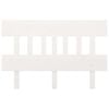 vidaXL S&auml;nggavel vit 203,5x3x81 cm massiv furu