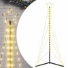 vidaXL LED julgran 363 LEDs varmvit 182 cm