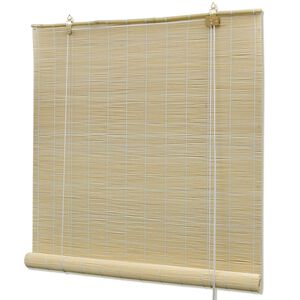 vidaXL Rullgardin bambu 100x220 cm naturlig