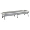 vidaXL Grillbricka silver 158x42x31 cm rostfritt st&aring;l