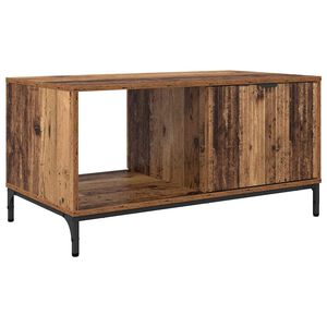 vidaXL Kaffeebord med l&aring;da Gammalt tr&auml; 90 x 49 x 46 cm Konstruerat tr&auml;