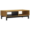 vidaXL Soffbord FLAM 100x50x32,5 cm massiv furu