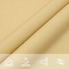vidaXL Solsegel sandf&auml;rgat 8x5 m 100% polyesteroxford