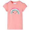 vidaXL T-shirt f&ouml;r barn ljus korall 104