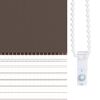 Rullgardin randig brun 70 x 120 cm transparent