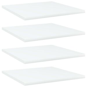 vidaXL Hyllplan 4 st vit 40x40x1,5 cm konstruerat tr&auml;