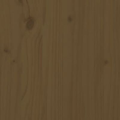 vidaXL Bäddsoffa honungsbrun massiv furu 2x(90x190) cm