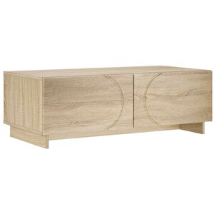 vidaXL soffbord Sonoma-ek 102 x 50,5 x 35 cm Konstruerat tr&auml;