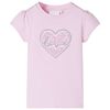 T-shirt f&ouml;r barn ljusrosa 104