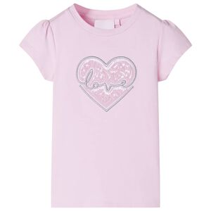 T-shirt f&ouml;r barn ljusrosa 104