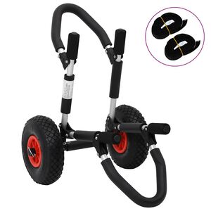 vidaXL SUP-vagn för surfbräda hopfällbar 45 kg aluminium