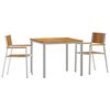 vidaXL Utomhusmatbord 3 st 90 x 90 x 75 cm