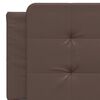 vidaXL Bed Frame without Mattress "Zadar" Brown 160x200 cm Faux Leather