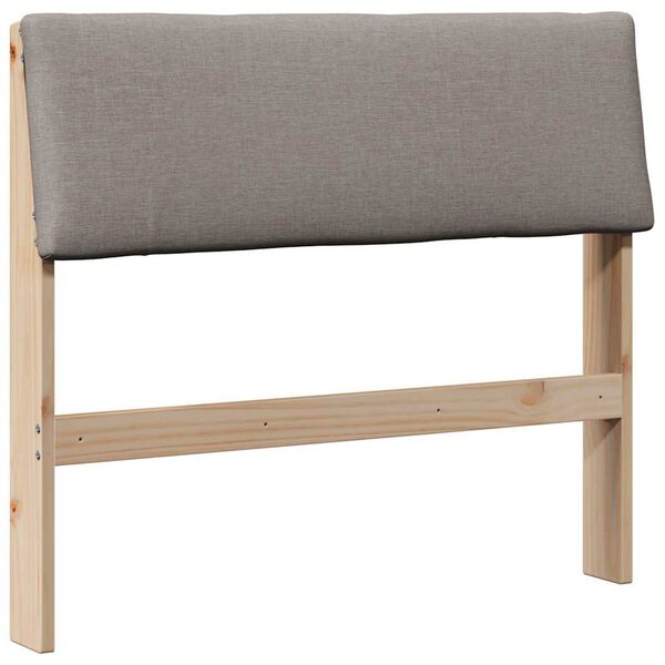 vidaXL Kl&auml;dd s&auml;nggavel Taupe 100 cm Massiv furu