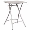 vidaXL Bistrobord Beige 55 x 55 x 72,5 cm Pulverlackerad st&aring;l