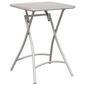 vidaXL Bistrobord Beige 55 x 55 x 72,5 cm Pulverlackerad st&aring;l